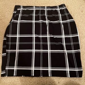 shein plaid skirt size xs